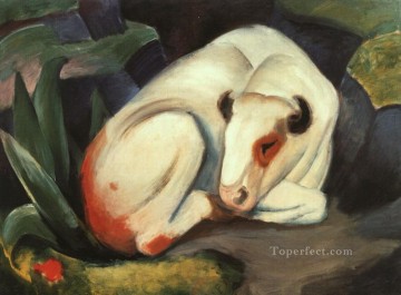 動物 Painting - 雄牛表現主義 表現主義 フランツ・マルク